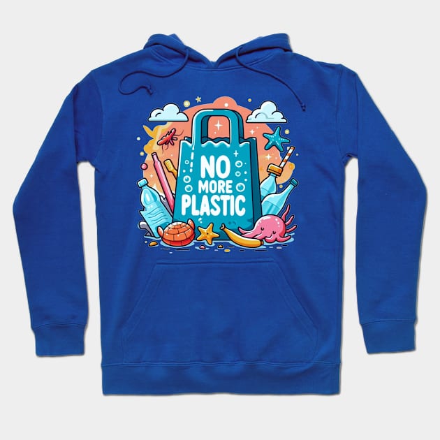 No More Plastic Bag (2) Hoodie by JavaBlend